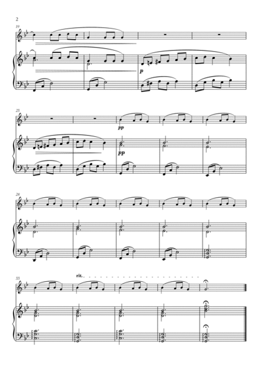 Carol of the Bells (Very Easy/Beginner) (for Oboe and Piano) image number null