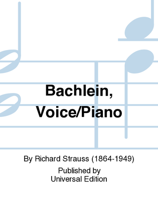 Book cover for Bachlein, Voice/Piano