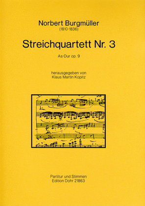 Streichquartett Nr. 3 As-Dur op. 9 (1826)