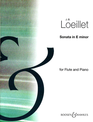 Book cover for Flute Sonata in E minor