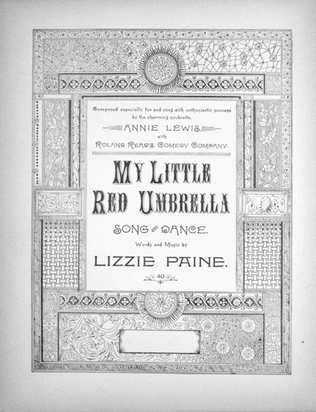 Book cover for My Little Red Umbrella. Song and Dance