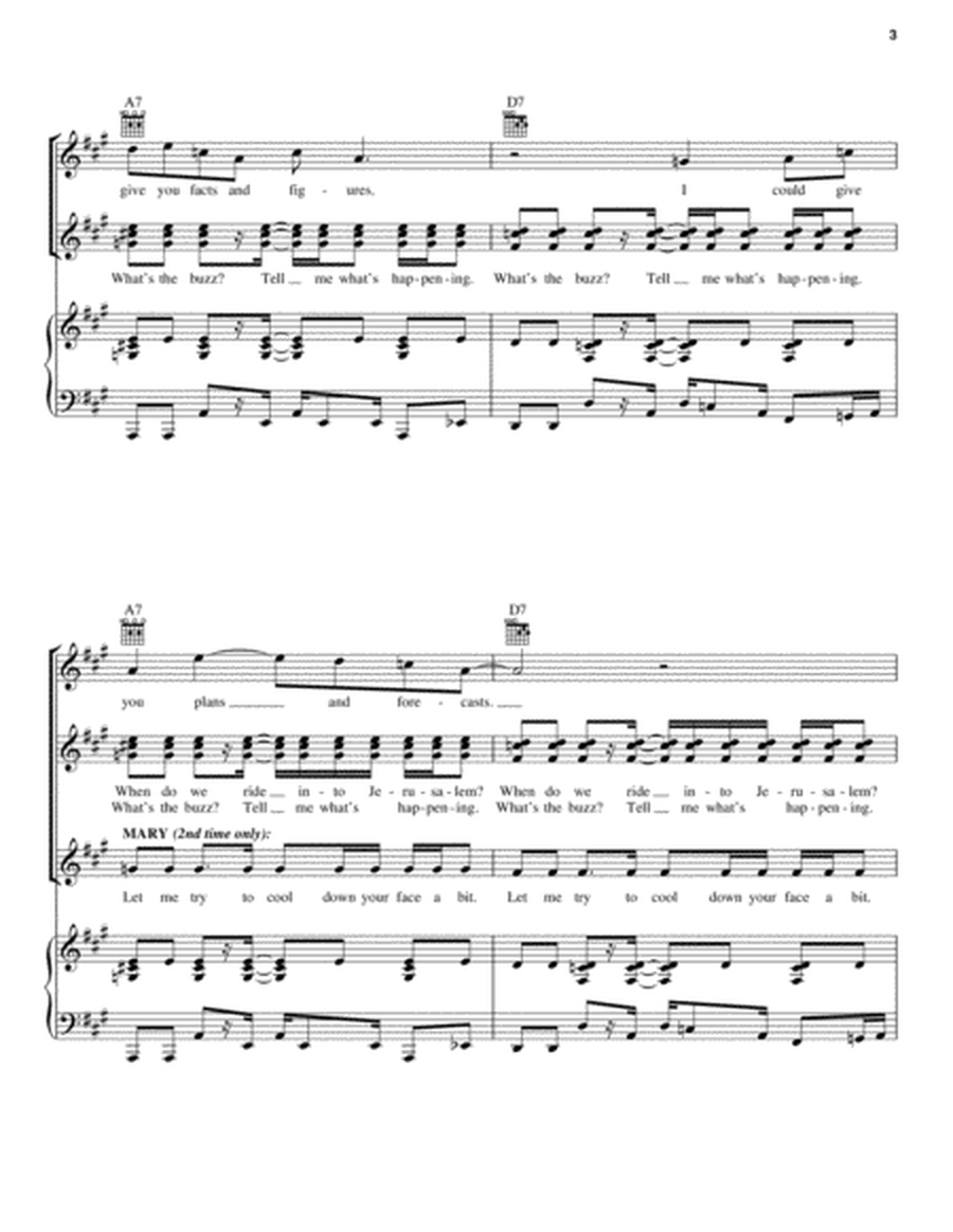 What's The Buzz by Andrew Lloyd Webber Piano, Vocal, Guitar - Digital Sheet Music