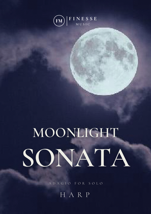 Book cover for Moonlight Sonata for Pedal Harp (solo)