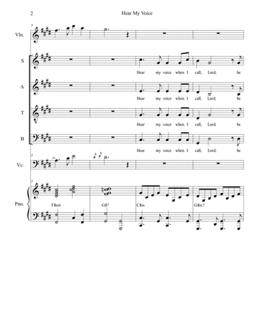 Hear My Voice (Solo with SATB) image number null