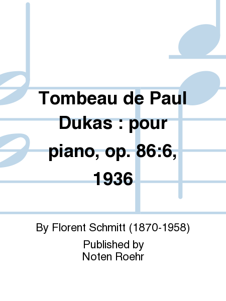 Tombeau de Paul Dukas