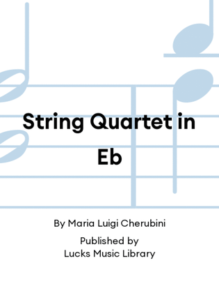Book cover for String Quartet in Eb