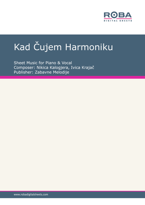 Book cover for Kad Cujem Harmoniku