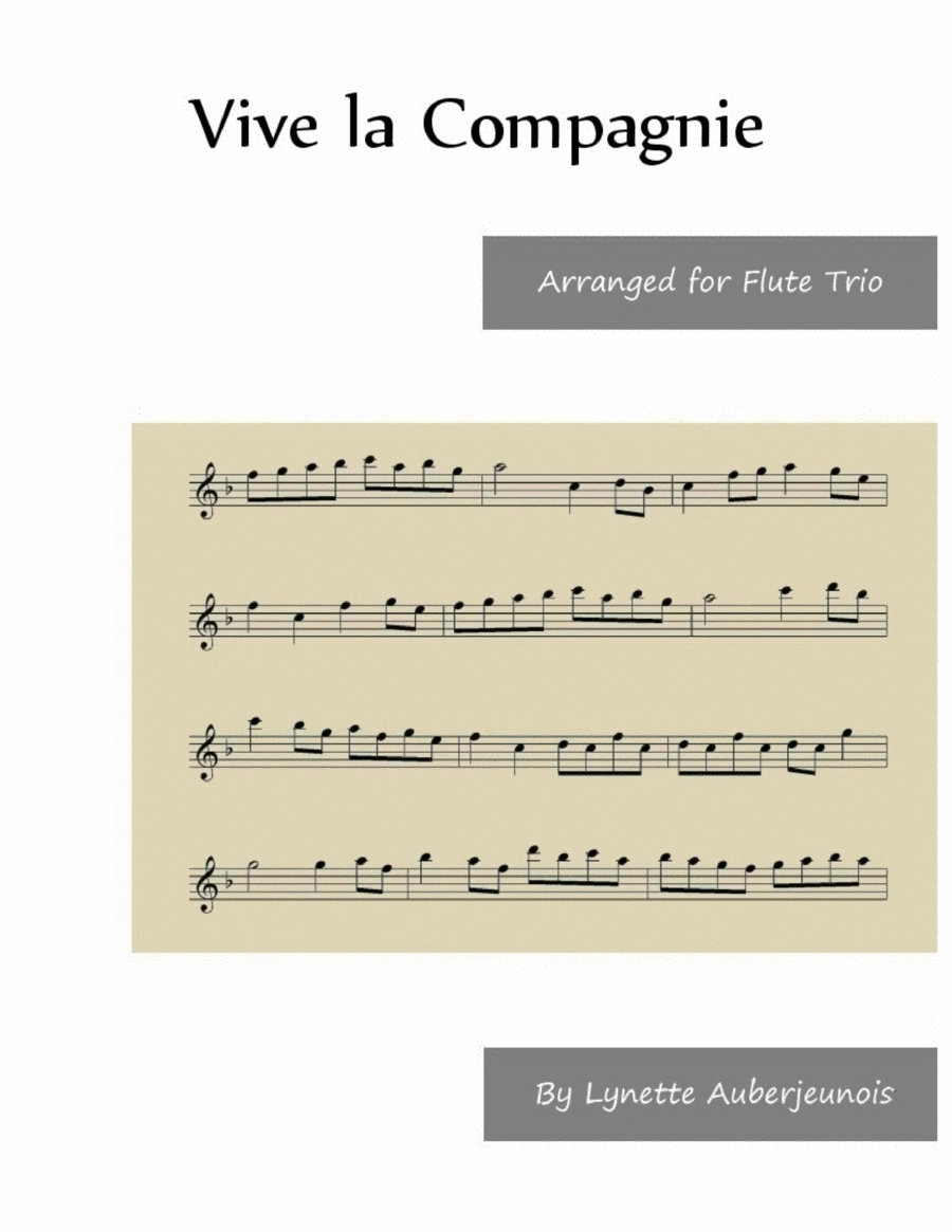 Vive la Compagnie - Flute Trio image number null