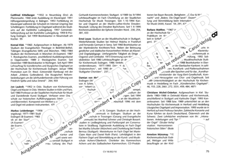 Esslinger Orgelbuch, Bd I-III