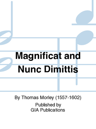 Book cover for Magnificat and Nunc dimittis