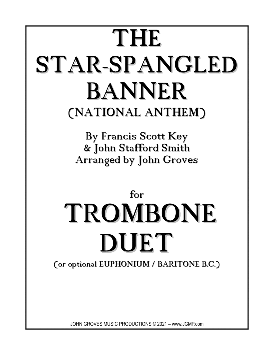 The Star-Spangled Banner (National Anthem) - Trombone Duet image number null