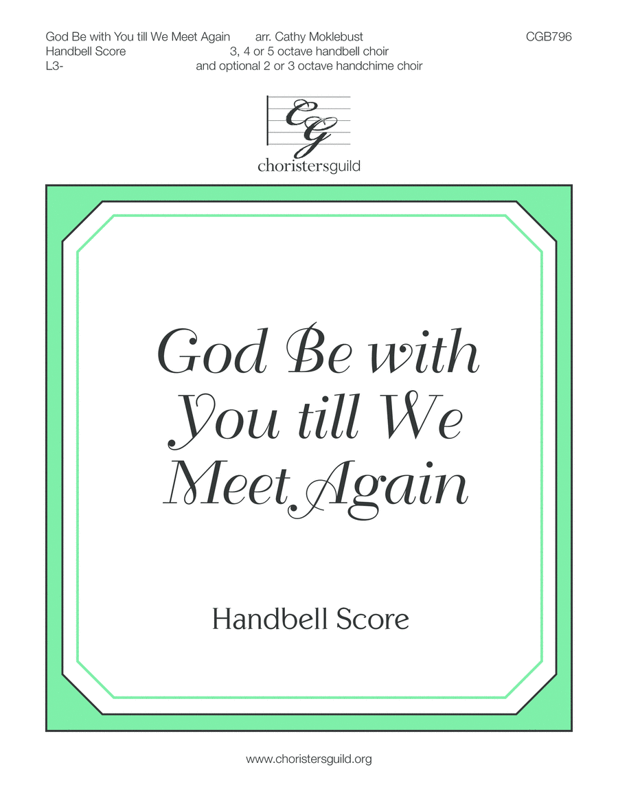 God Be With You Till We Meet Again - Handbell Score image number null