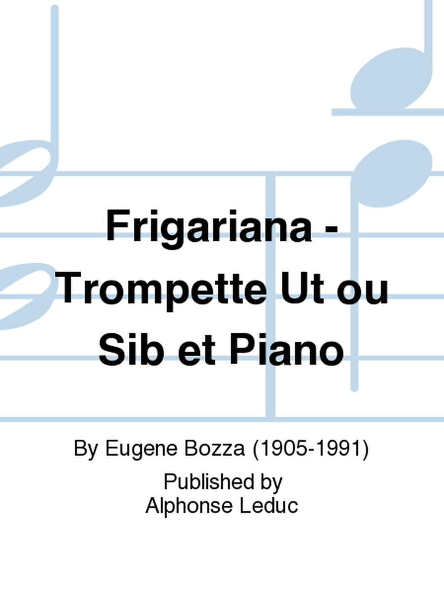 Frigariana - Trompette Ut ou Sib et Piano