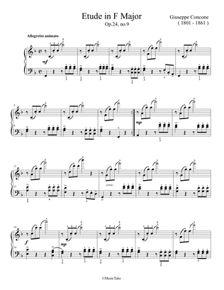 Concone Etude in F Major Op.24 No.9