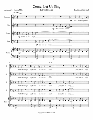 Book cover for Come, Let Us Sing (Let Us Rejoice) SATB
