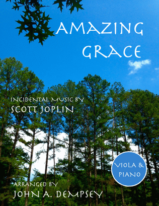 Book cover for Amazing Grace / The Entertainer (Viola and Piano)