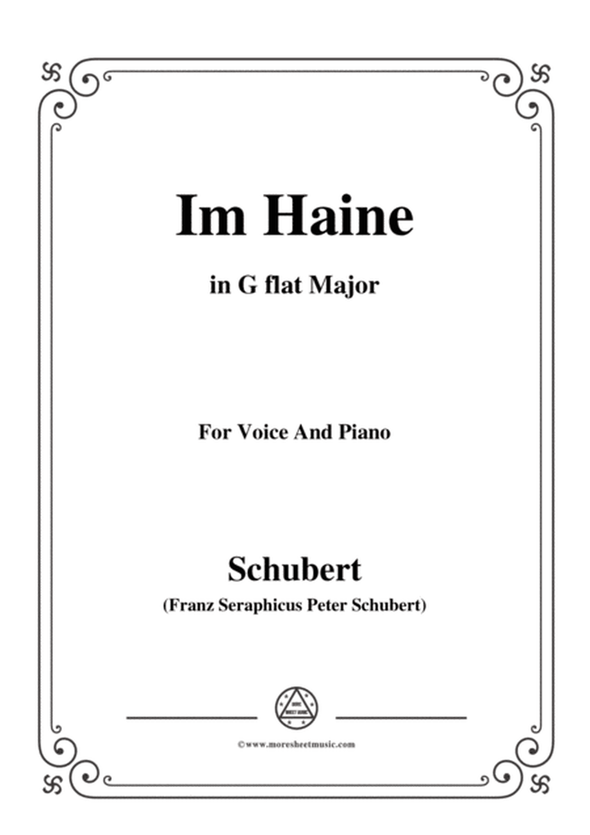 Schubert-Im Haine,Op.56 No.3,in G flat Major,for Voice&Piano image number null