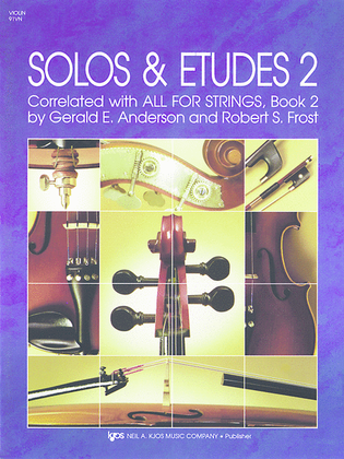 Book cover for Solos and Etudes, Book 2 - Violin
