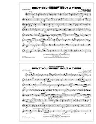 Book cover for Don't You Worry 'Bout A Thing - 2nd Bb Trumpet