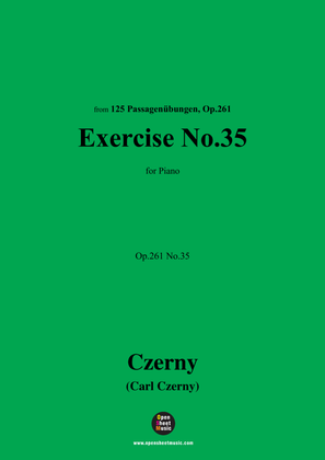 Book cover for C. Czerny-Exercise No.35,Op.261 No.35