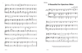 Book cover for O Beautiful for Spacious Skies - Violin