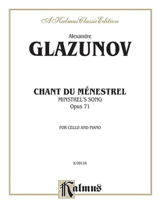 Book cover for Chant du Menstrel, Op. 71