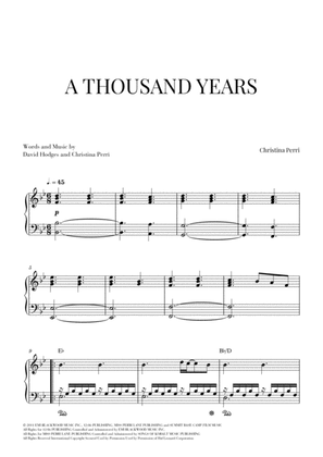 Book cover for A Thousand Years