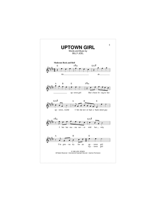 Book cover for Uptown Girl