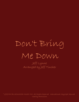 Book cover for Don't Bring Me Down