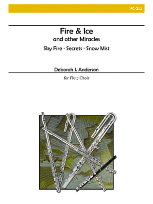 Book cover for Fire and Ice for Flute Choir