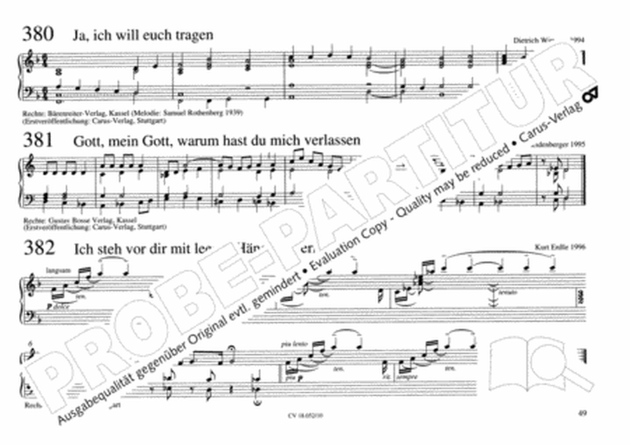 Esslinger Orgelbuch, Bd I-III