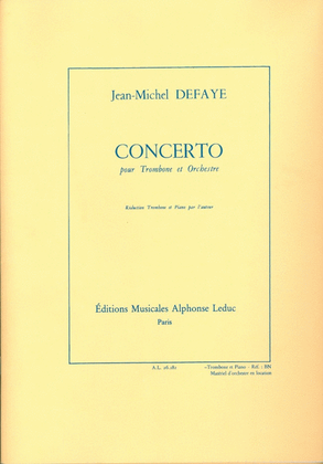 Book cover for Concerto (trombone & Piano)