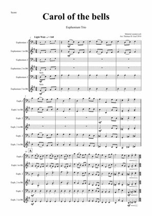 Carol of the Bells - Pentatonix style - Euphonium Trio