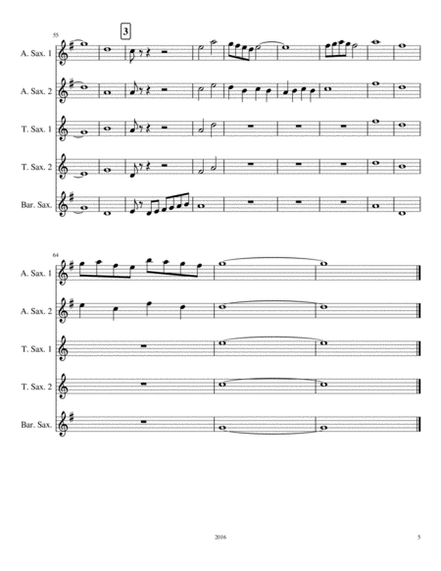 Saxophone Quintet No. 1