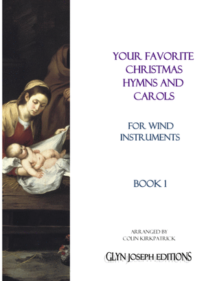Book cover for Your Favorite Christmas Hymns and Carols for Wind Instruments Book 1