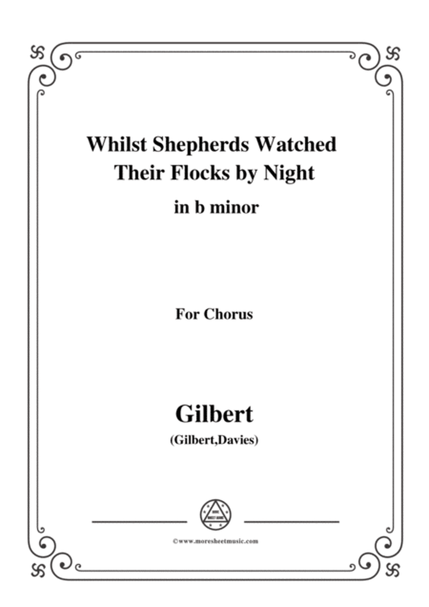 Gilbert-Christmas Carol,Whilst Shepherds Watched Their Flocks by Night,in b minor image number null