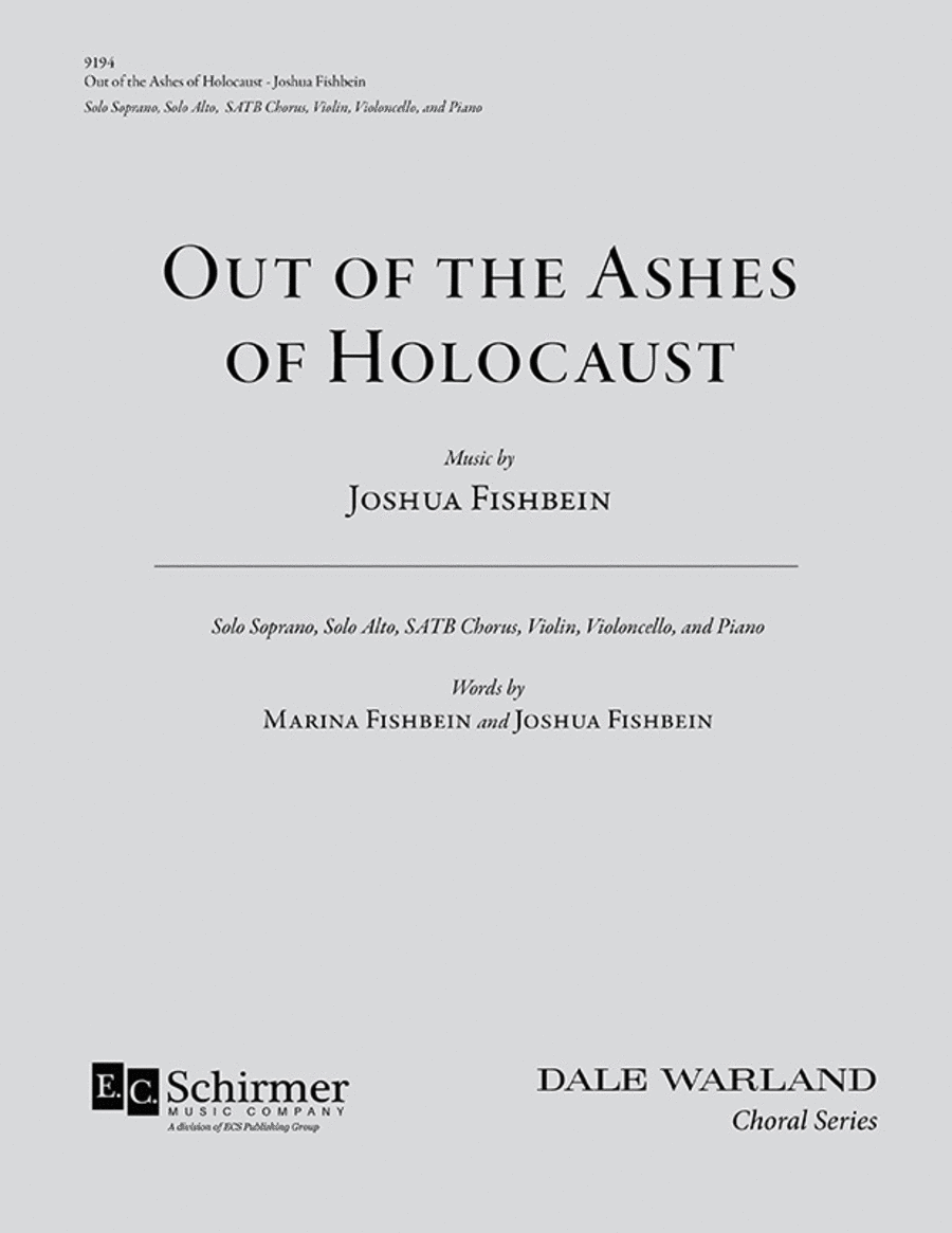 Out of the Ashes of Holocaust (Full/Choral Score) image number null