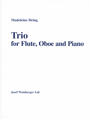 Book cover for Trio for Flute, Oboe and Piano