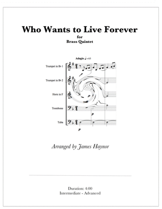 Book cover for Who Wants To Live Forever
