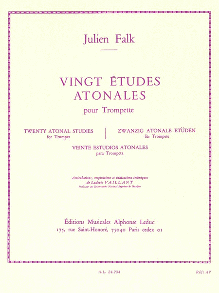 20 Etudes Atonales (trumpet Solo)