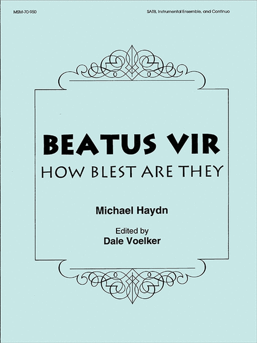 Beatus Vir (How Blest Are They) (Full Score) image number null