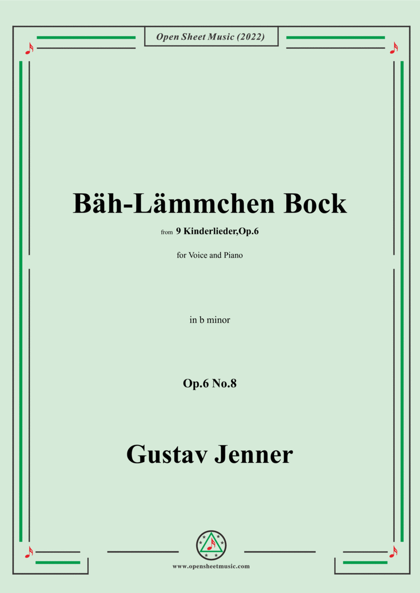 Jenner-Bäh-Lämmchen Bock,in b minor,Op.6 No.8