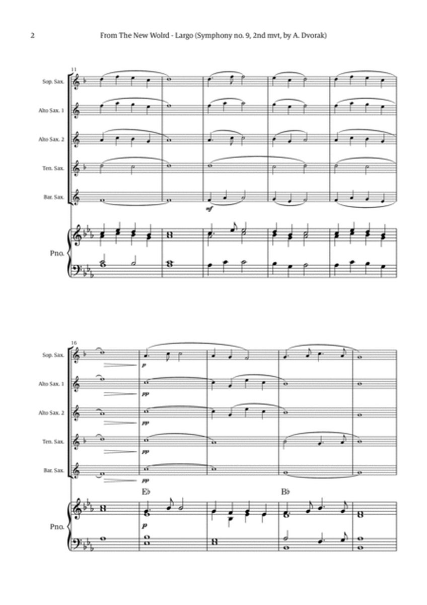 Largo (2nd movement of the Symphony no. 9 'From The New World') image number null