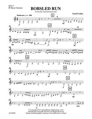 Bobsled Run: Part 5 - B-flat Bass Clarinet