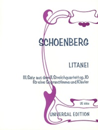 Book cover for Litanei from Op. 10