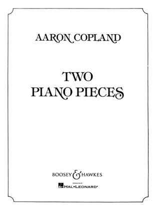 Book cover for Two Piano Pieces