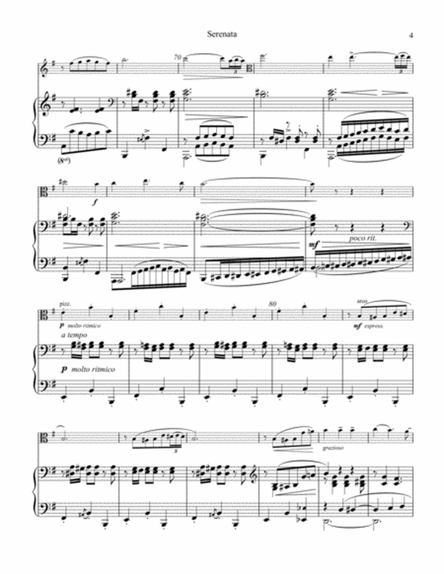 Serenata espanola for viola and piano (contrabass part ad lib.) image number null