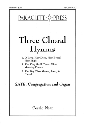 Book cover for Three Choral Hymns