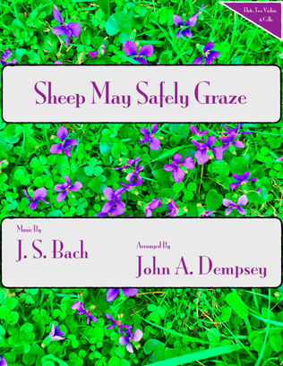 Book cover for Sheep May Safely Graze (Bach): Quartet for Flute, Two Violins and Cello