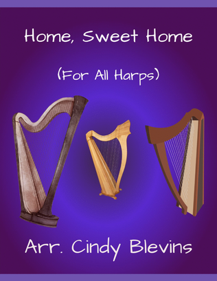 Book cover for Home, Sweet Home, for Lap Harp Solo